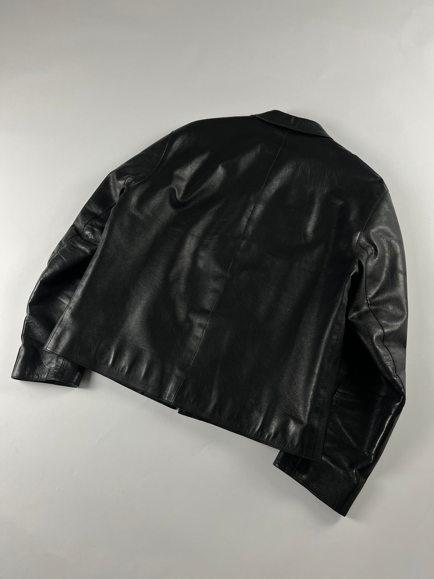 Prada Premium Black Leather Jacket FW 1999 - M