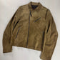 Prada Brushed Camel Suede Leather Perfecto Biker Jacket SS 2000 - M