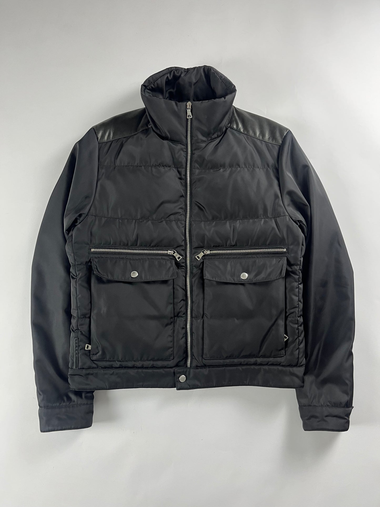 Prada Nylon Leather Padded Jacket FW 2010 - L