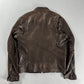 Louis Vuitton Brown Lambskin Leather Moto Zip Jacket SS 2007 - L