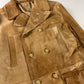 Prada Camel Tawny Double Breasted Pony Hair Leather Coat FW 1996 - M