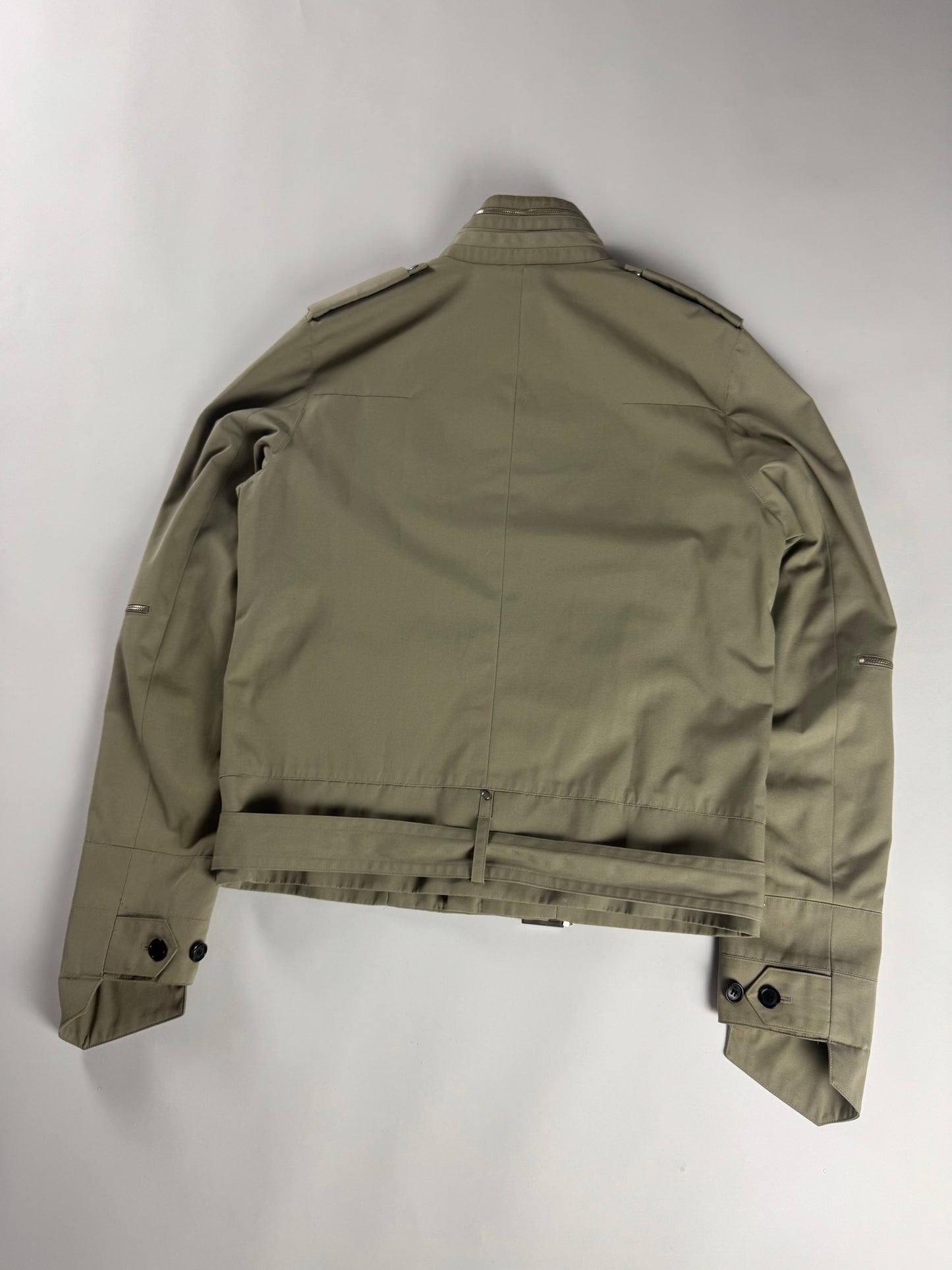 Dior Homme "Follow Me" Sand Belted Zipped Jacket SS 2003 - L