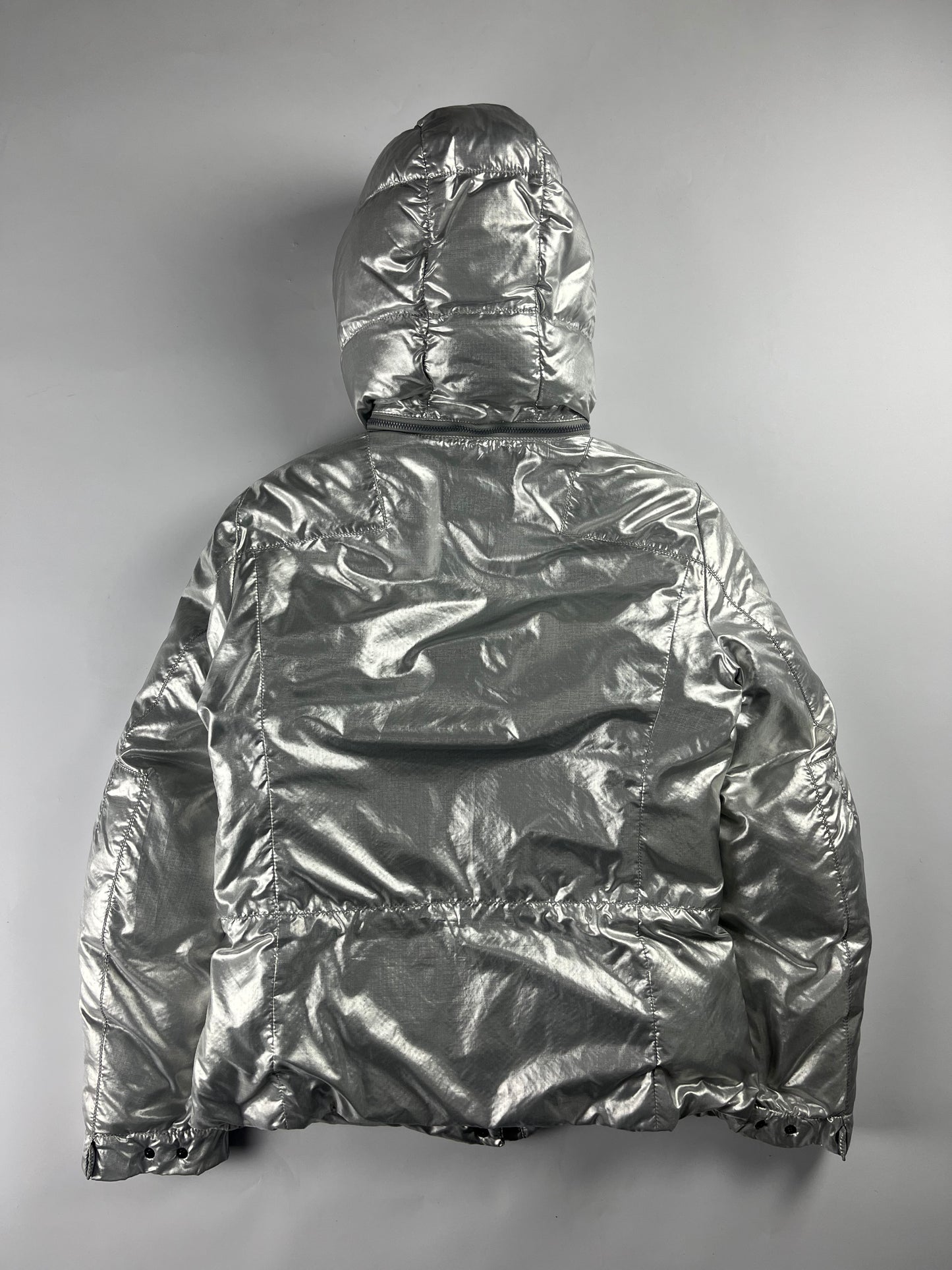 Prada Silver Astro Puffer Jacket FW 2006 - S