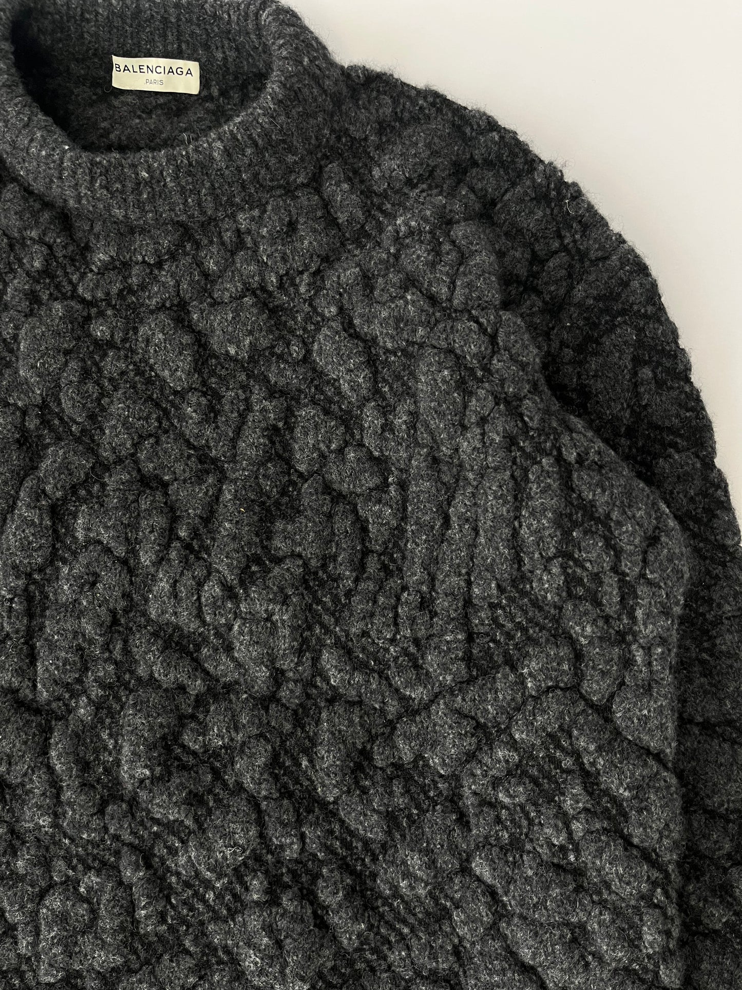 Balenciaga Wool Cocoon Oversize Sweater FW 2015 - S/M