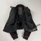 Prada Brown Wine Leather Moto Jacket 2000s - XS