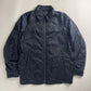 Prada Uniform Navy Double Zip Officer Minimalist Trucker Jacket FW 2011 - M