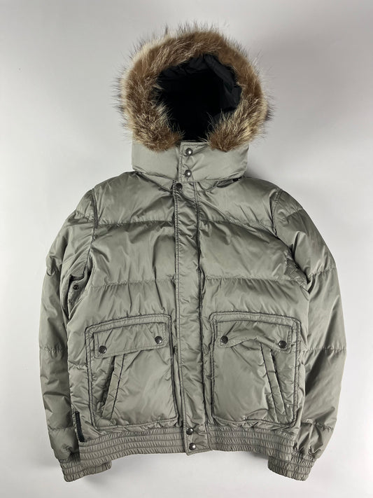 Prada Fur Nylon Puffer Jacket FW 2007 - L