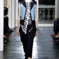 Balenciaga Nicolas Ghesquière Leather Bicolor Quilted Shoulders Vest SS 2011 - S