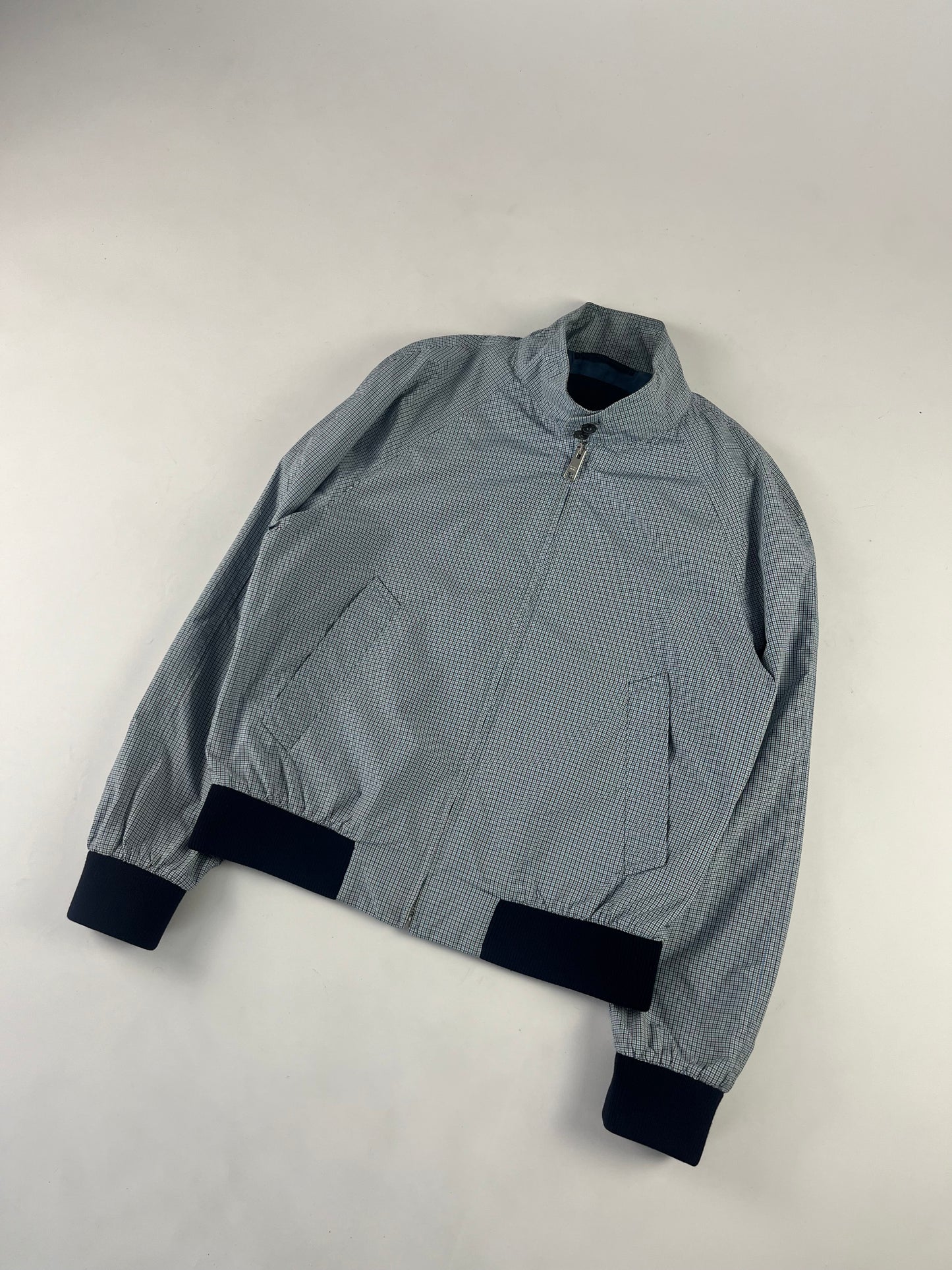Prada Grid Checkered Nylon Bomber Jacket SS 2017 - M