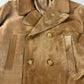 Prada Camel Tawny Double Breasted Pony Hair Leather Coat FW 1996 - M