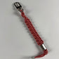 Louis Vuitton Kim Jones Braided Leather Key Holder Strap Pink Rose Silver Hardware 2010s - OS