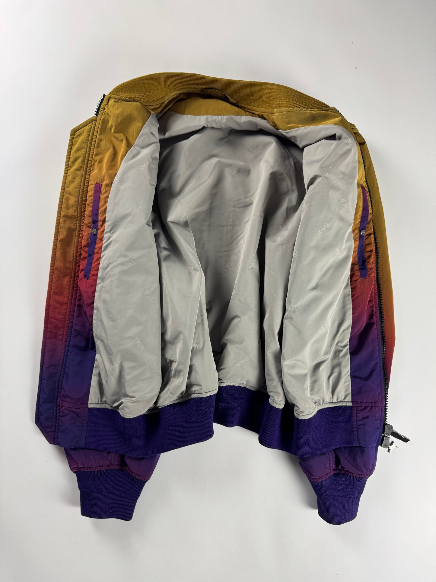 Dior x Lewis Hamilton Sample Afrofuturistic Gradient Bomber Jacket FW 2025 - M