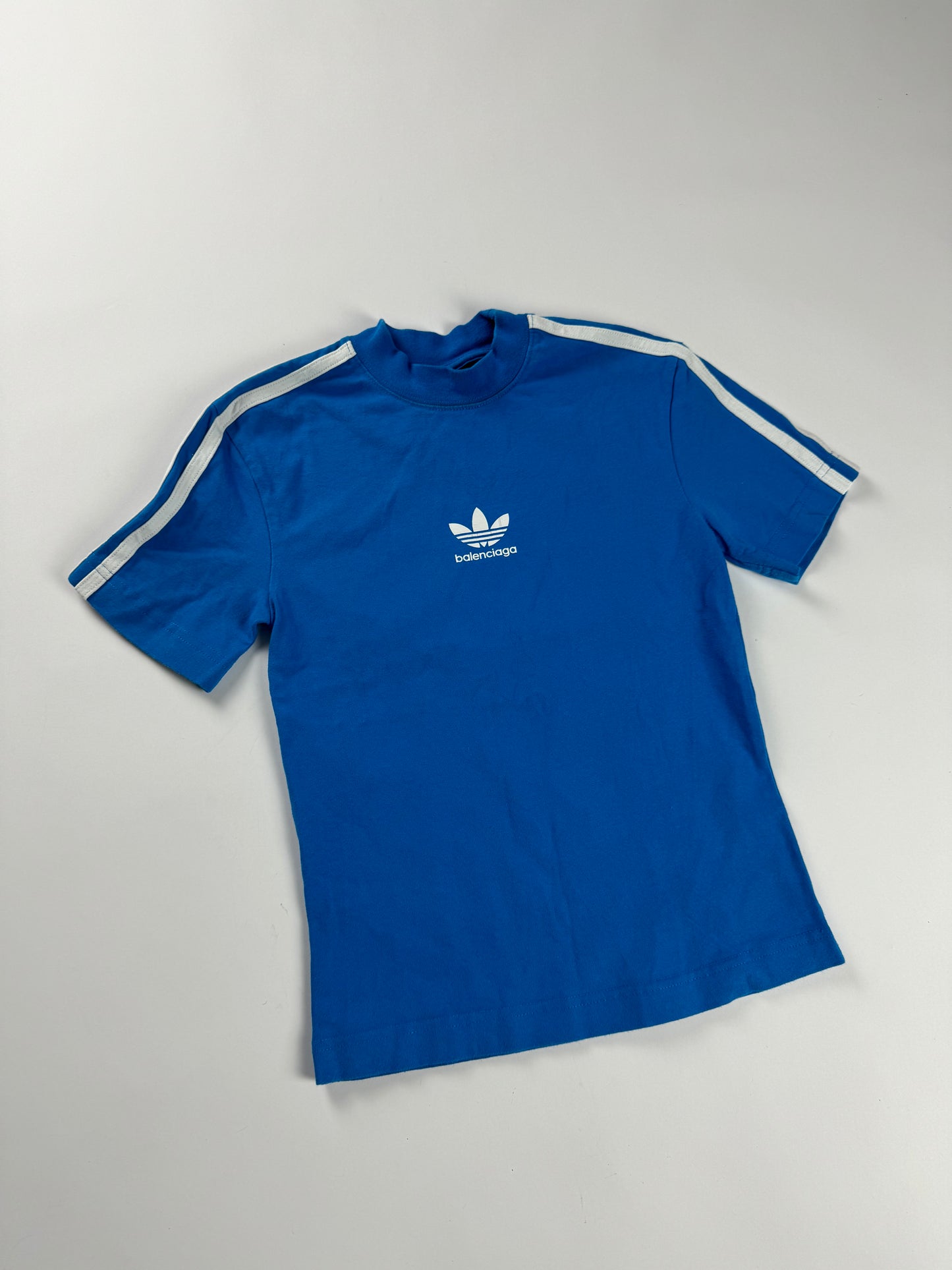 Balenciaga Sample Blue Crop Fit Tee SS 2022 - XS