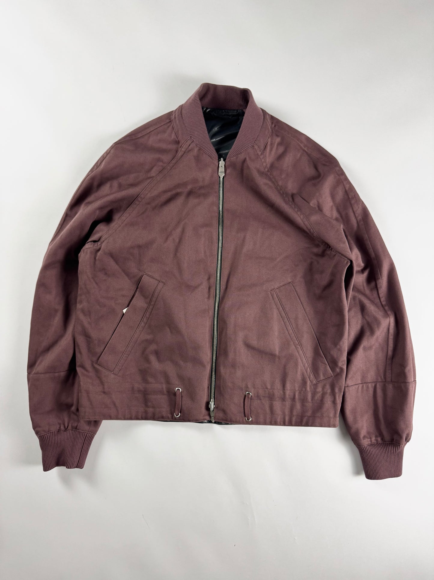 Hermès Sample Reversible Lacquered Nylon Prune Canvas Jacket SS 2022 - M