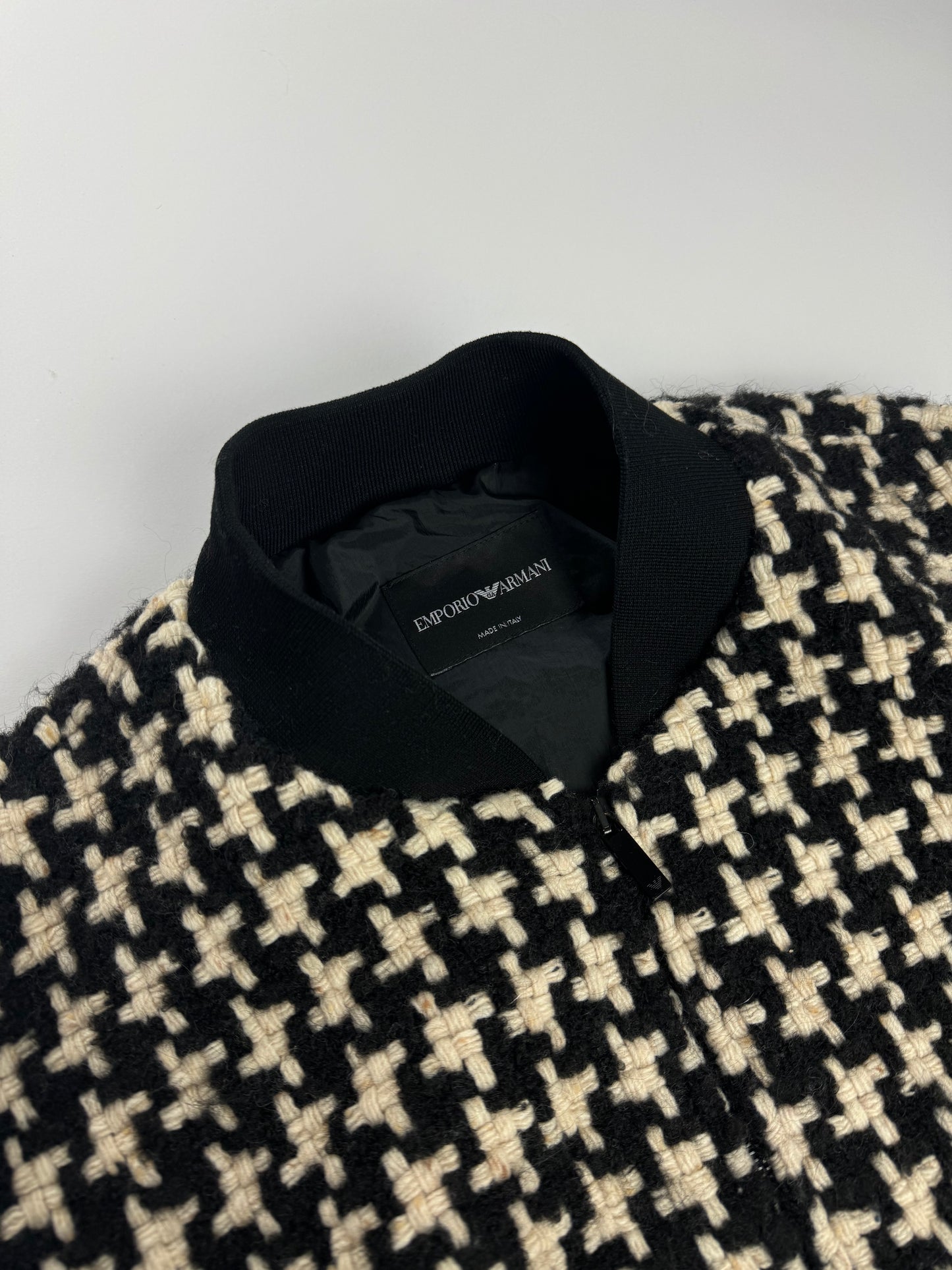 Emporio Armani Oversize Braided Fabric Premium Aviator Bomber Jacket FW 2019 - M
