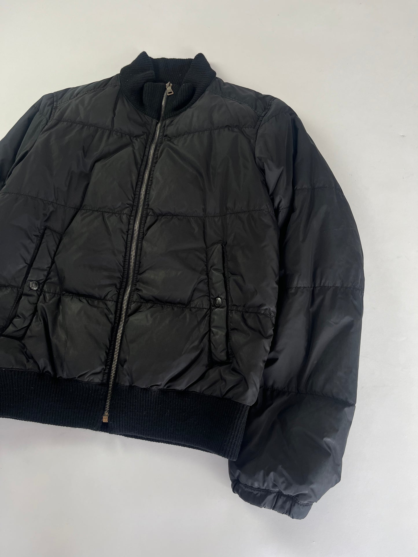 Prada Black Nylon Down Jacket FW 2006 - M