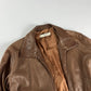 Prada Brown Soft Caramel Leather Overshirt Jacket 2000s - L