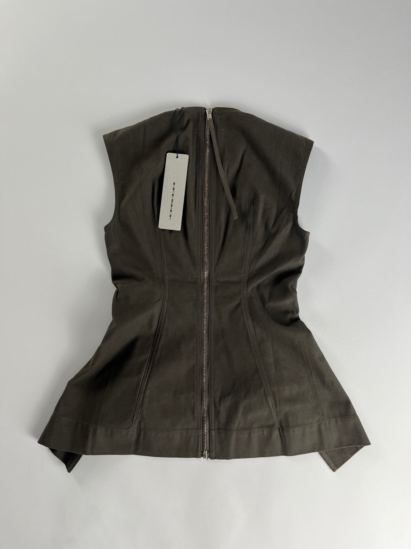 Rick Owens Sample DRKSHDW Zipper Mini Tunic Dress FW 2015 - XS