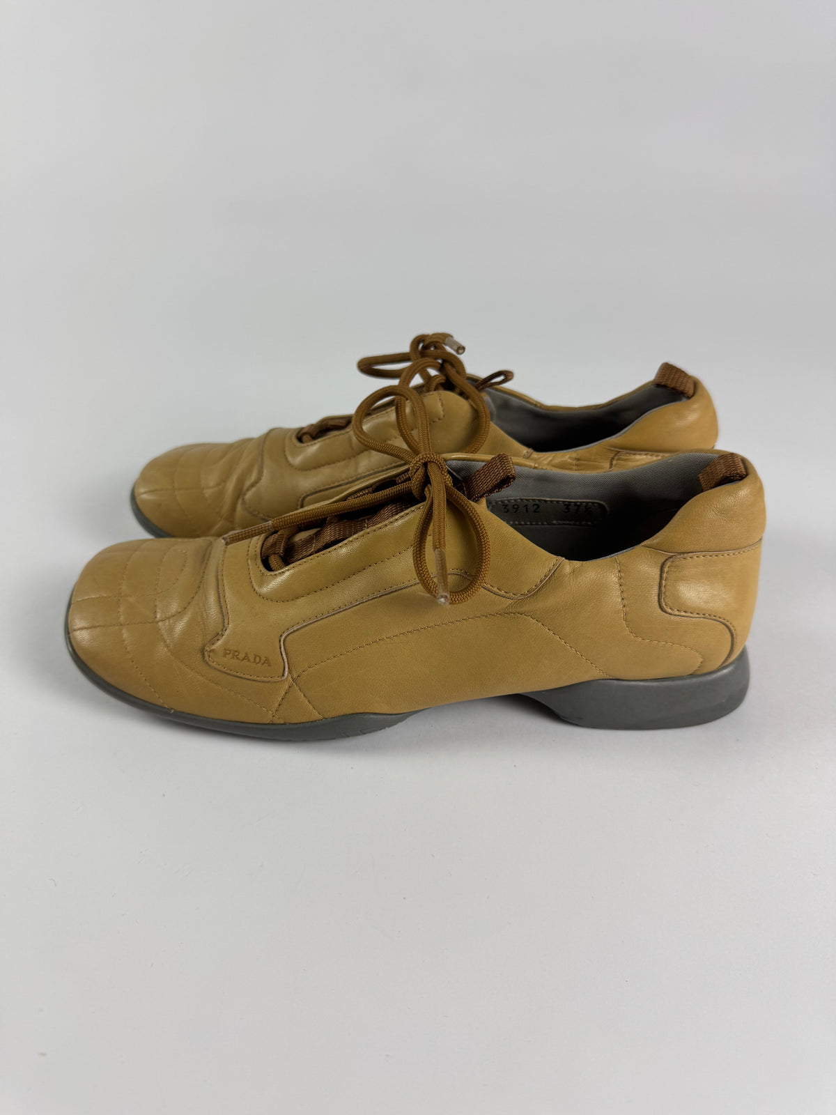 Prada Sport Camel Textured Leather SS 2000 - 37,5 IT/38,5 EU