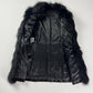 Prada Leopard Ponyhair Print Coyote Fur Trimmed Sleeveless Coat FW 2012 - XS