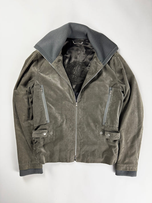 Louis Vuitton Kaki Military Corduroy Turtleneck Jacket FW 2008 - M