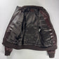 Prada Marlboro Brown Multi Pocket Leather Bomber Jacket FW 2008 - M