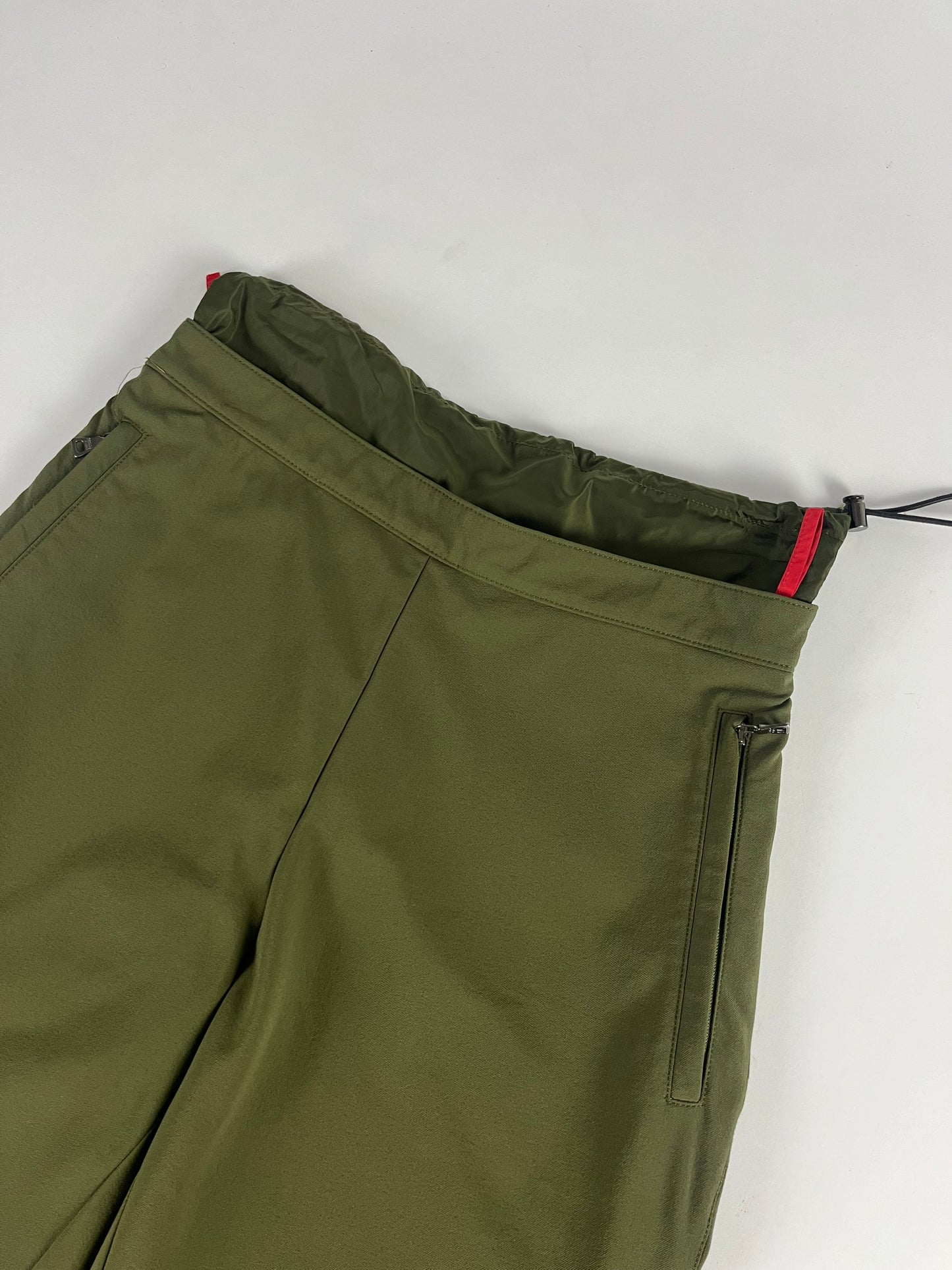 Prada Linea Rossa Khaki Strapped 3/4 Pants FW 1999 - S