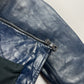 Gucci Frida Giannini Blue Gradient Leather Motor Jacket SS 2009 - M