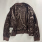Yves Saint Laurent Rive Gauche Brown Nylon Bomber Jacket FW 2003 - M