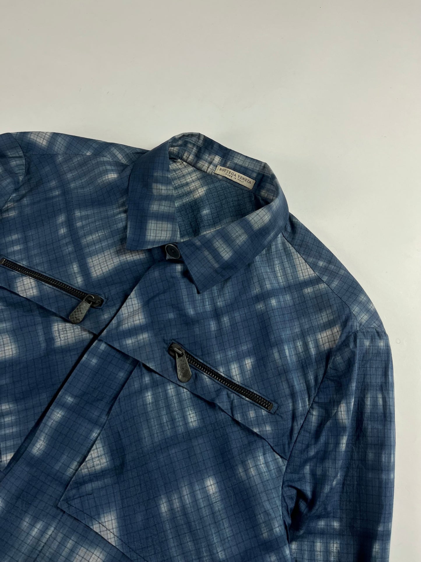 Bottega Veneta Blue Gradient Striped Work Jacket - M