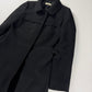 Prada Black Virgin Wool Elegant Coat 2000s - S