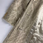 Helmut Lang Sample Silk Tufts Fringe Superlightweight Textured Coat SS 1999 - S