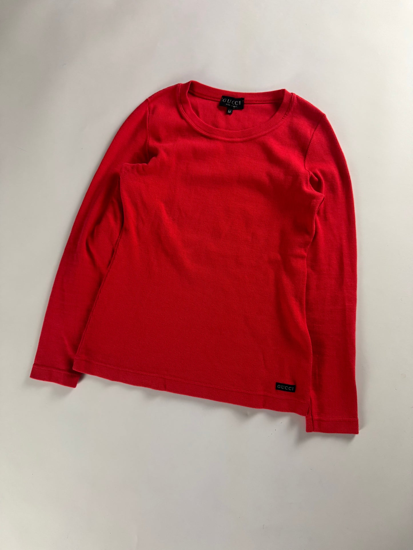 Gucci Red Cotton Top SS 1996 - M