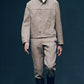Prada Premium Textured Wool Minimalist Funnel Collar Jacket FW 1999 - L