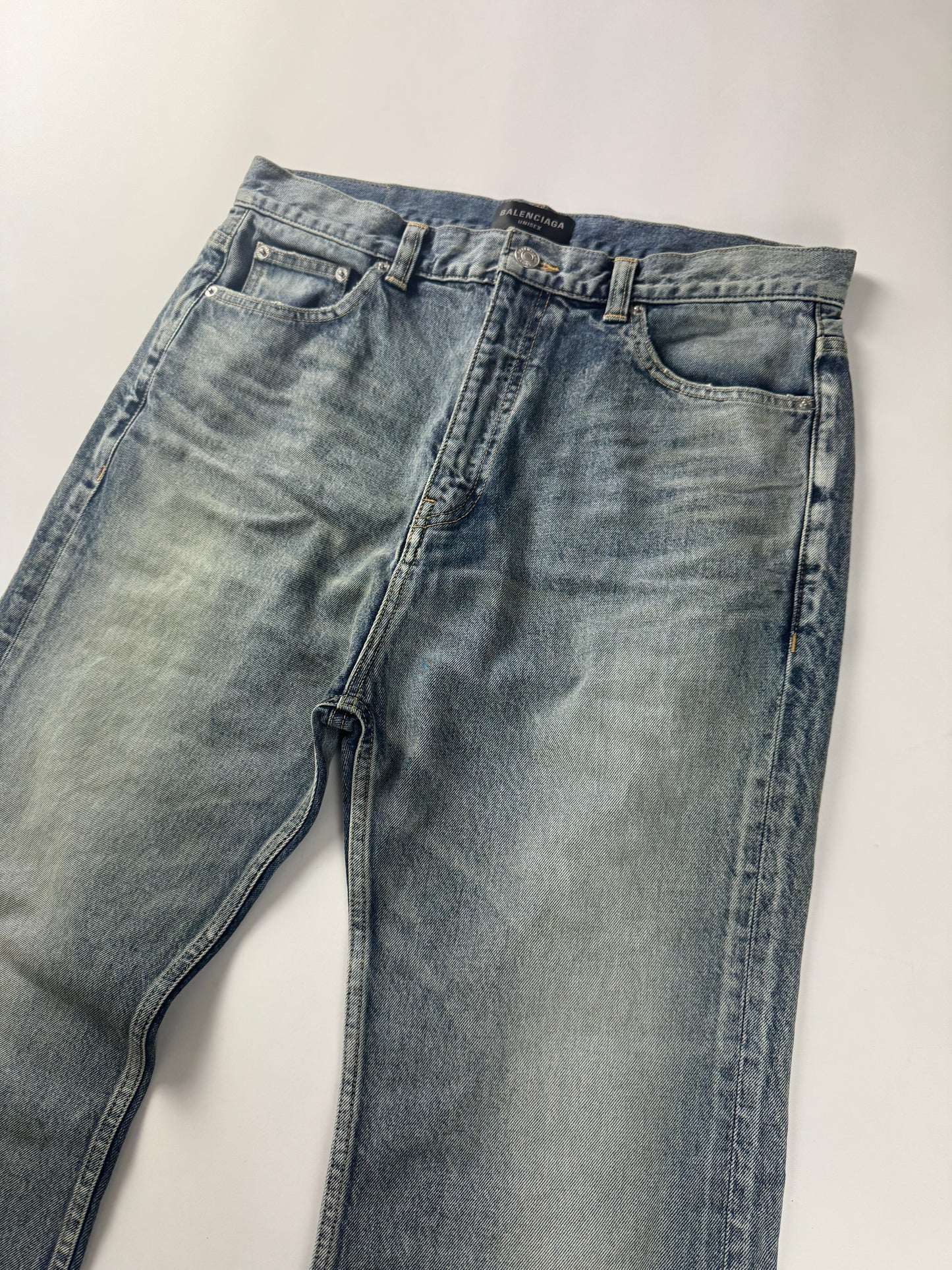 Balenciaga Iconic Perfect Bootcut Flare Denim Pants SS 2022 - M