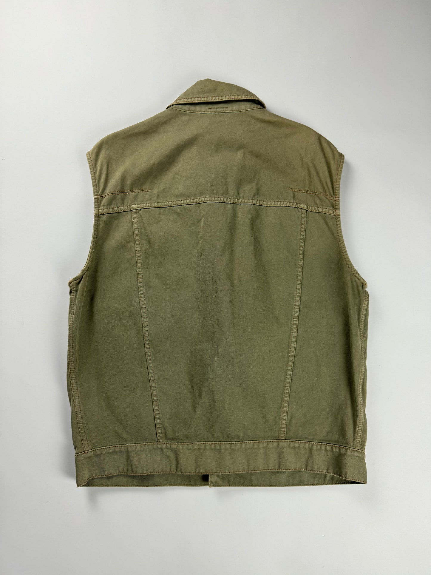 Dior Homme Sample Hedi Slimane "Strip" Raw Sleeveless Jacket SS 2004 - M