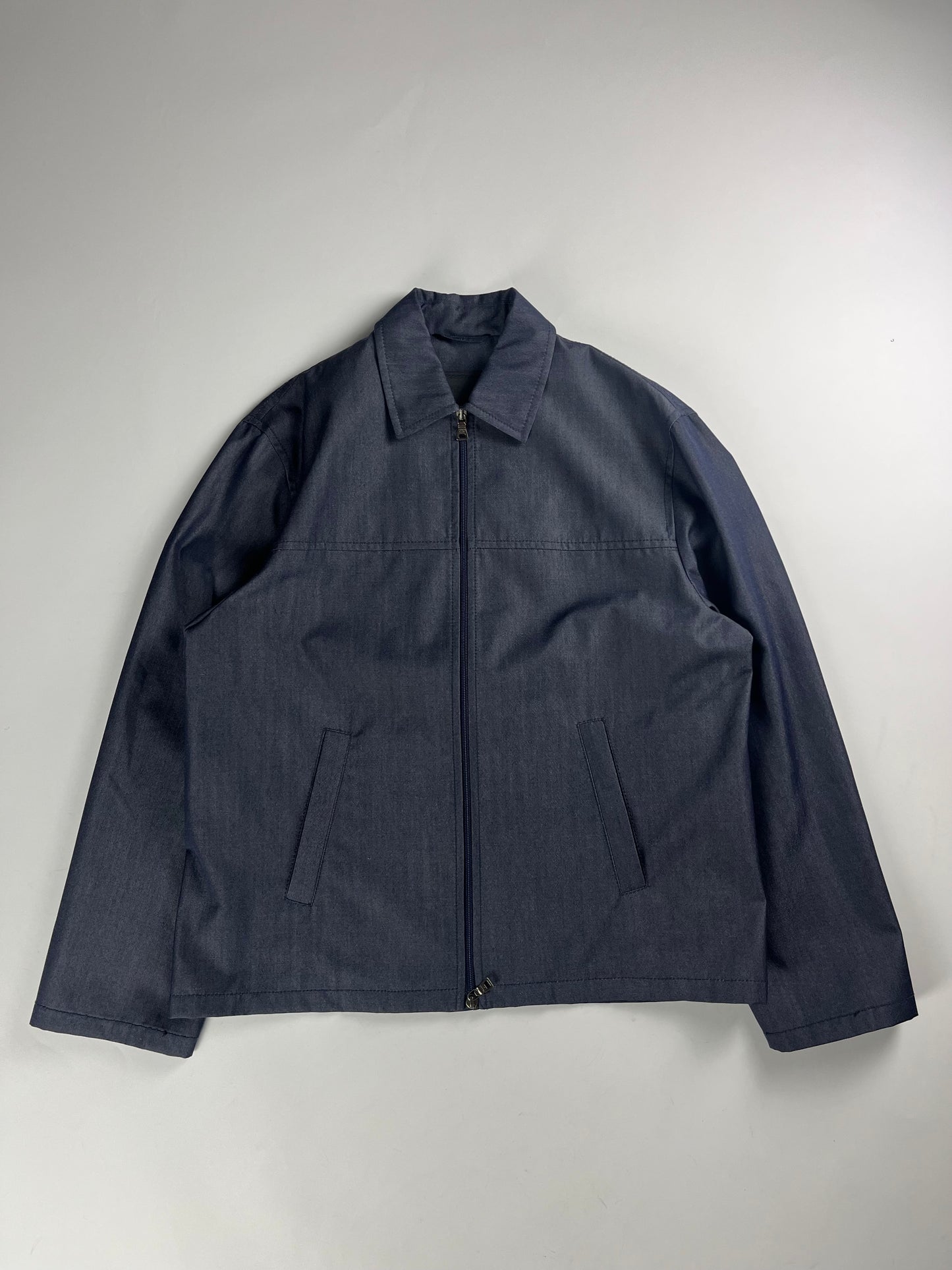 Prada Double Zip Linen Jacket FW 1998 - L