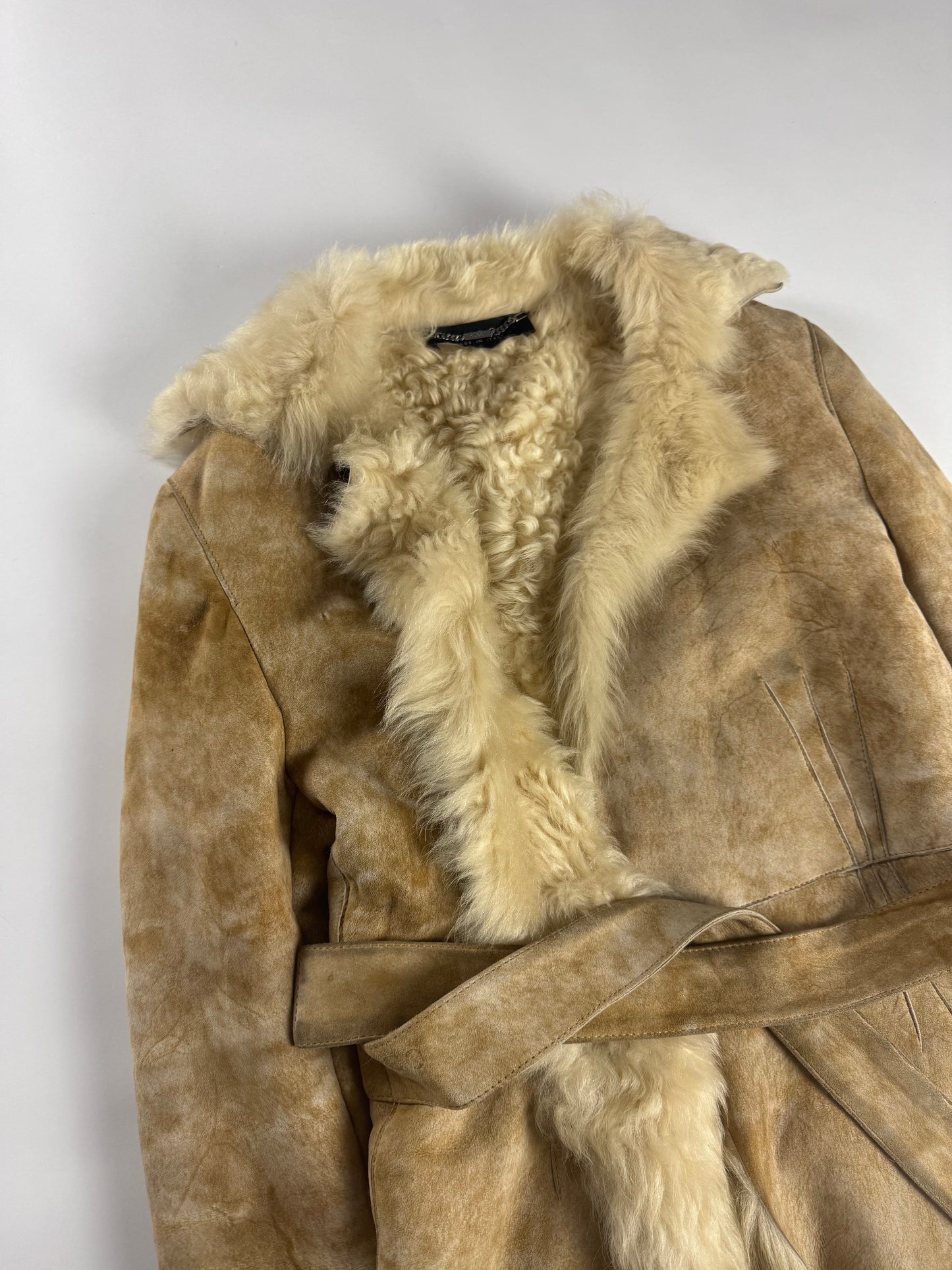 Gucci Tom Ford Bushed Shearling Fur Coat FW 2002 - S