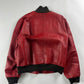 Prada Premium Red Leather Bomber Jacket FW 2000 - L