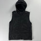 Prada Black Hooded Shell Vest 2000s - M