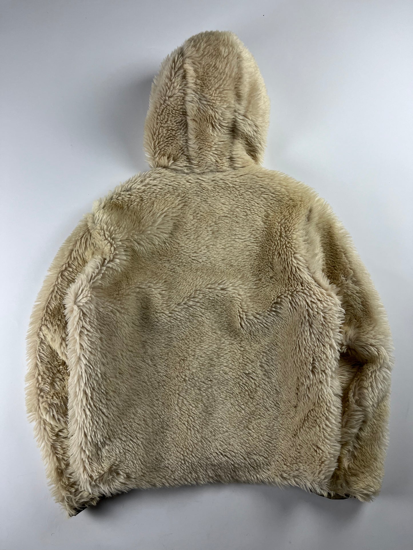 Prada Mainline Cream Fur Zipper Jacket FW 2007 - M