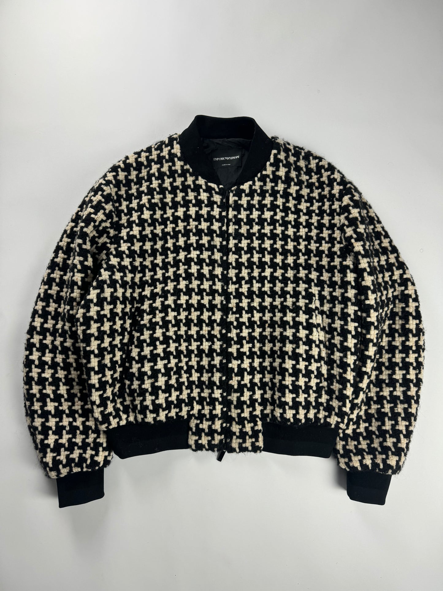 Emporio Armani Oversize Braided Fabric Premium Aviator Bomber Jacket FW 2019 - M