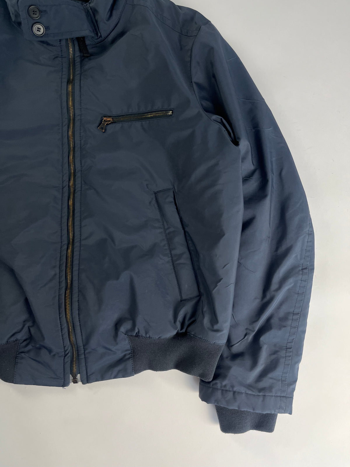 Prada Linea Rossa Blue Officer Bomber jacket FW 2007 - XL