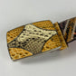 Prada Snakeskin Orange Leather Belt SS 2005 - 80 CM