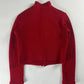 Celine Sample Red Pony Hair Cashmere Jacket FW 1999 - XS