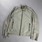 Prada Motolight White Light Leather Moto Jacket 2000s - L
