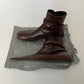 Prada Brown Leather Belted Boots FW 2011 - 44 EU