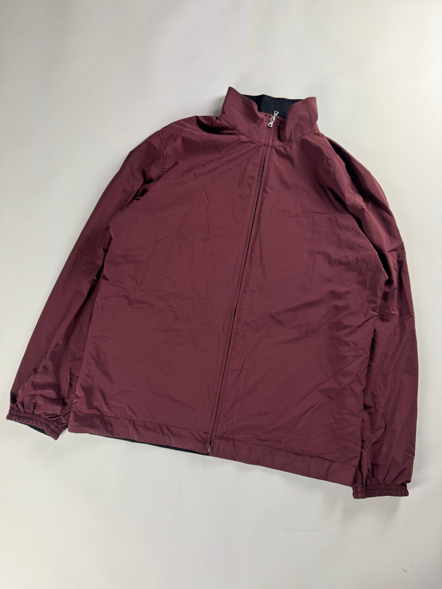 Prada Linea Rossa Reversible Zip Up Nylon Jacket 2000s - XXL