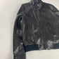 Prada Black Leather Harrington Bomber Jacket FW 2006 - M
