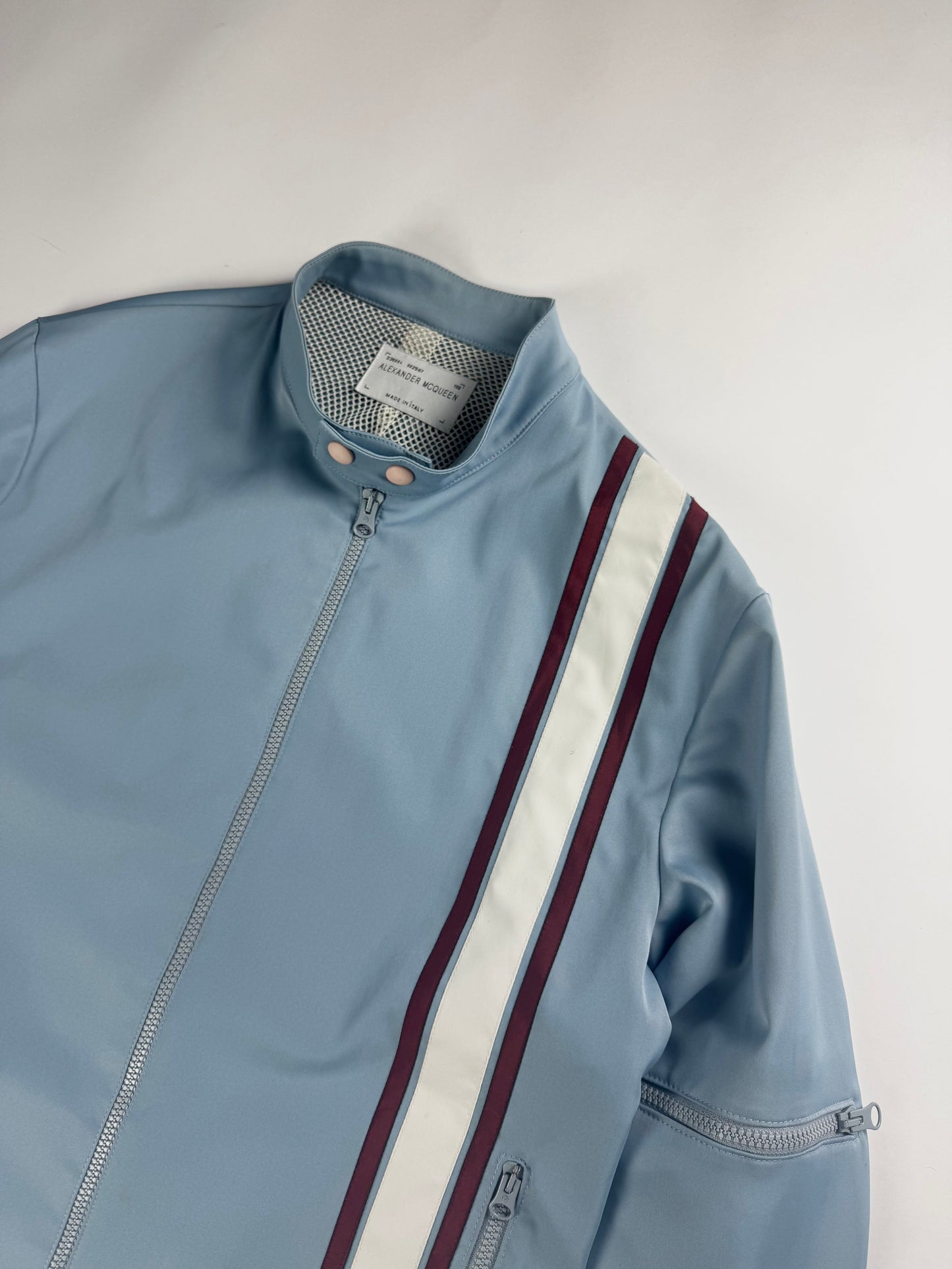 Alexander McQueen Blue Cotton Racing Jacket SS 1996 - L